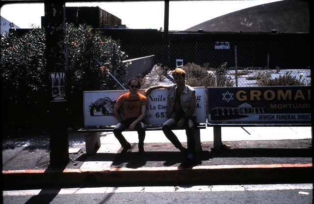 Dave & Steve not waiting for a bus