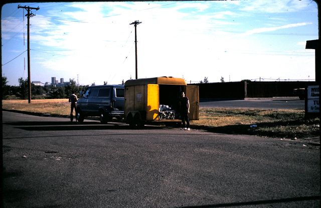 Checking the trailer