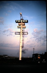 Truck stop sign, not much different today!