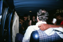 Marc, Dave, Terry Dunne (Manager) and Douglas in van