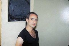 George backstage