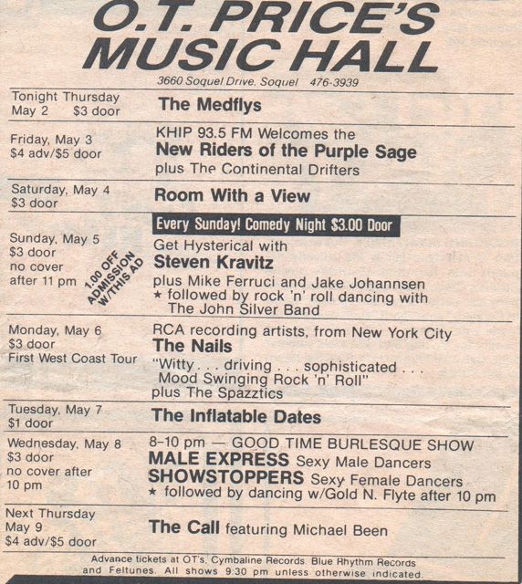 OT Price 1985, Soquel (santa cruz) CA