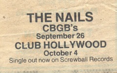 Club Hollywood, 1978 or '79 NYC
